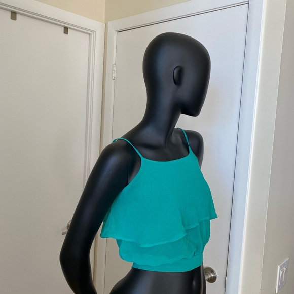 Sheer Turquoise Beach Cover-Up - Picture 3 of 6